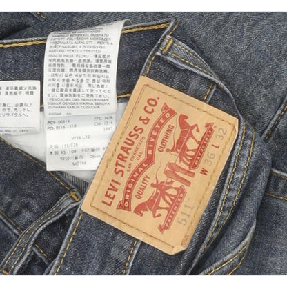 Levi's 511 Men Blue Straight Slim Jeans W36 L32