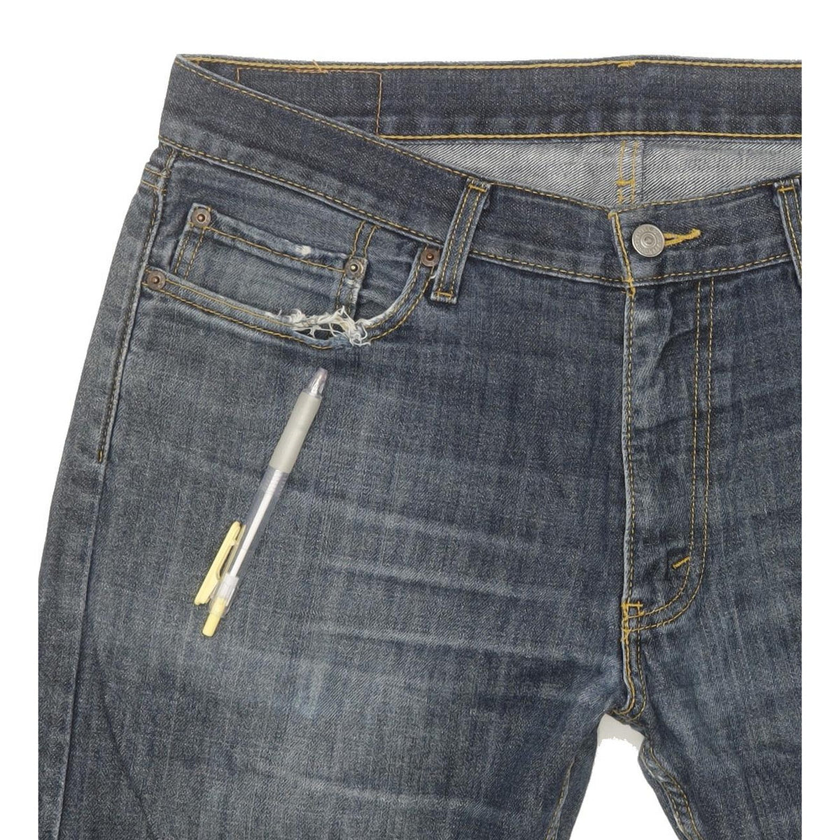 Levi's 511 Men Blue Straight Slim Jeans W36 L32