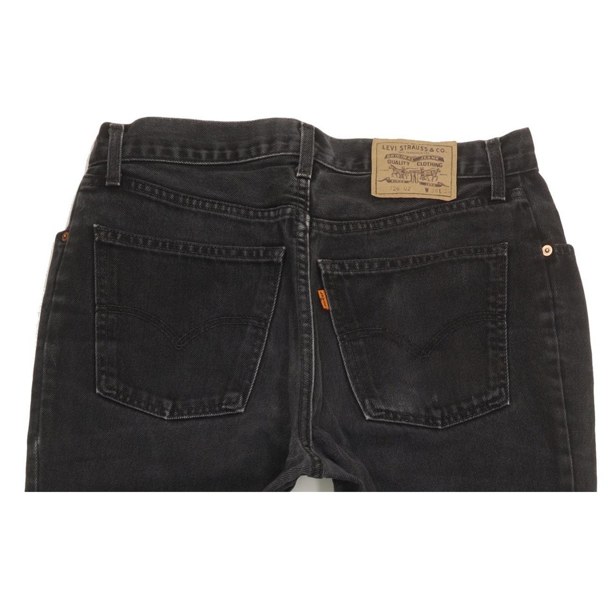 Levi's 726 Men Black Tapered Regular Jeans W35 L32