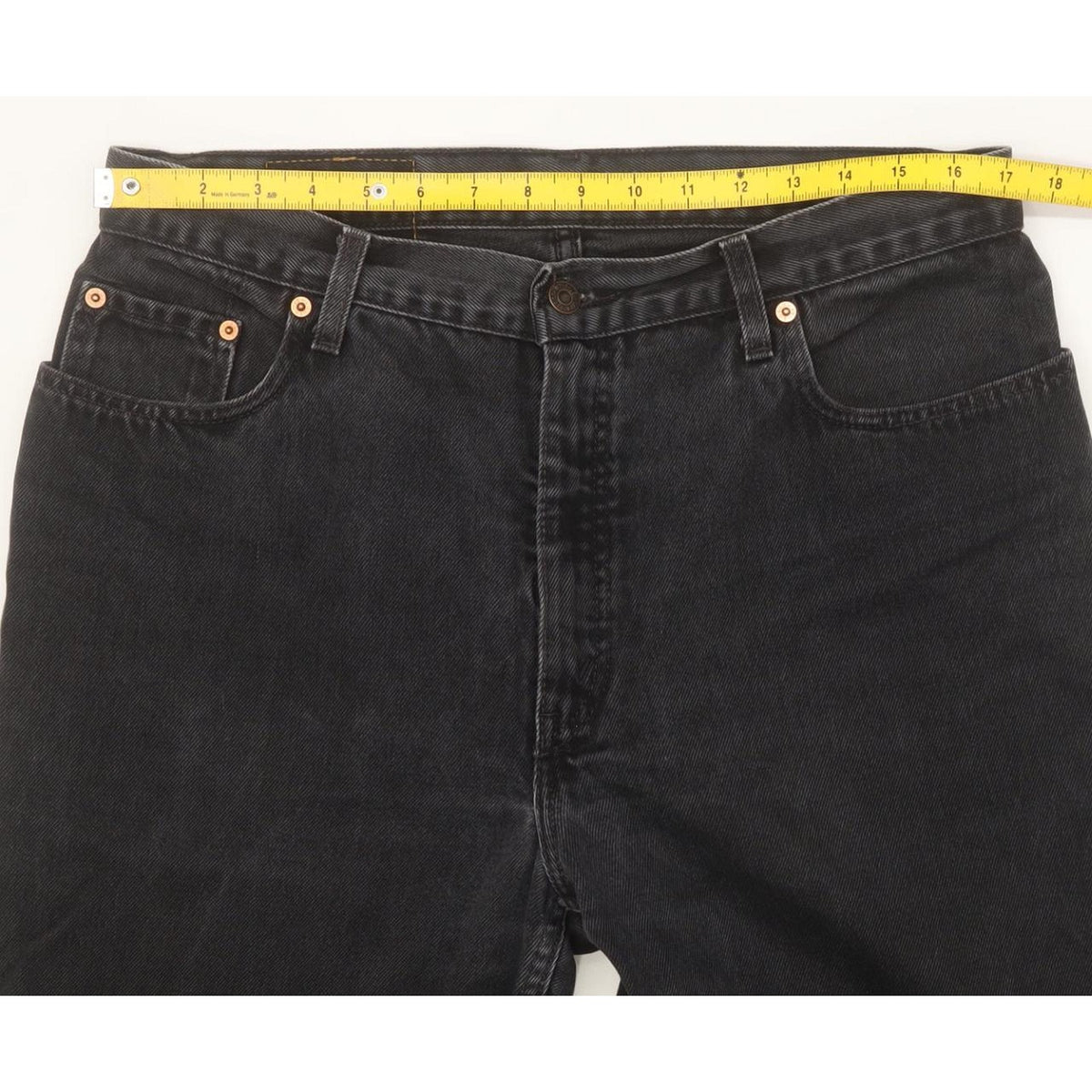 Levi's 726 Men Black Tapered Regular Jeans W35 L32