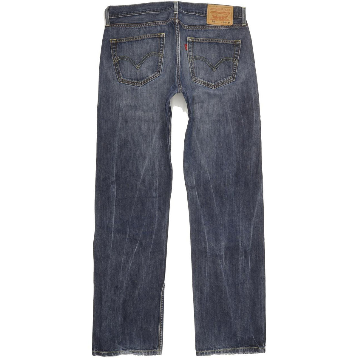 Levi's 505 Men Blue Straight Regular Jeans W34 L33