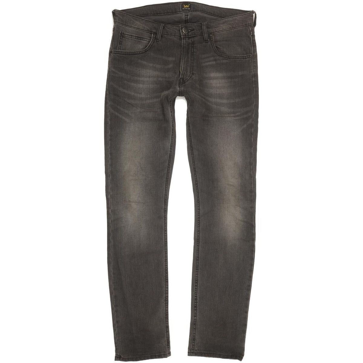 Lee Luke Men Charcoal Skinny Slim Stretch Jeans W32 L32