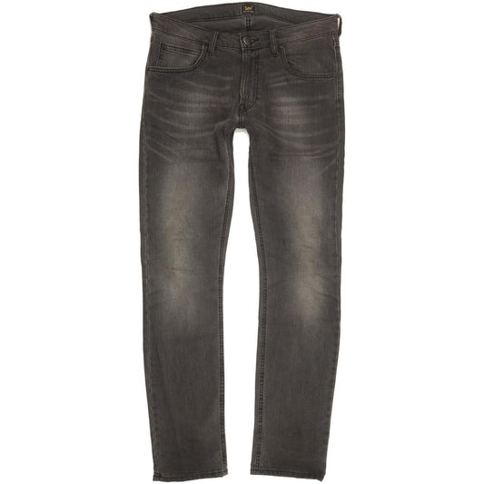 Lee Luke Men Charcoal Skinny Slim Stretch Jeans W32 L32