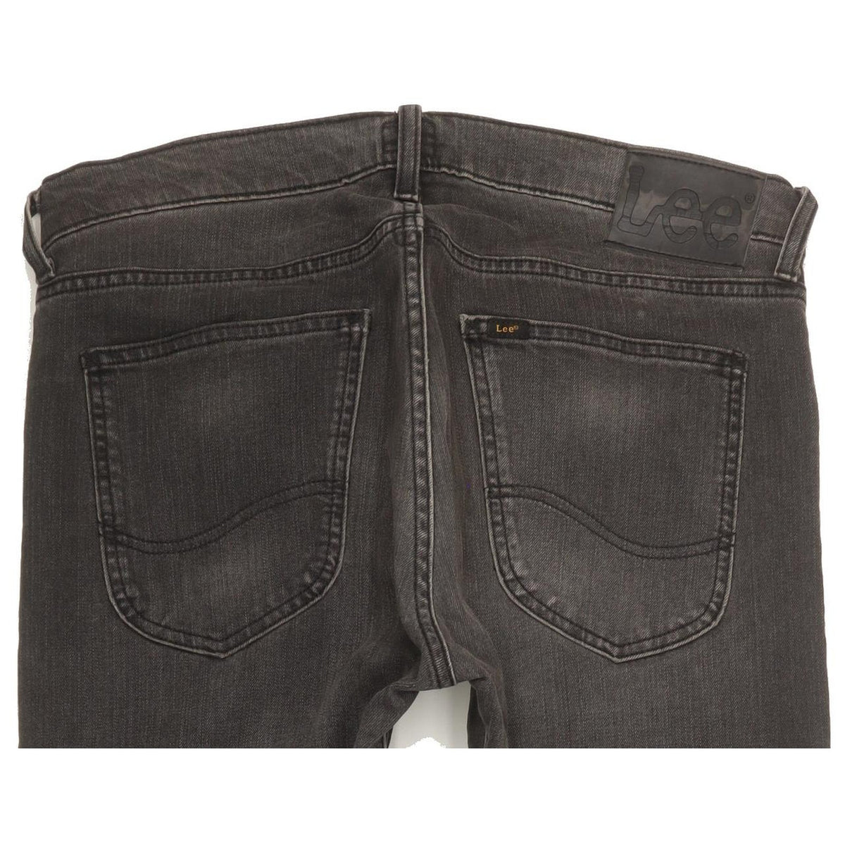 Lee Luke Men Charcoal Skinny Slim Stretch Jeans W32 L32