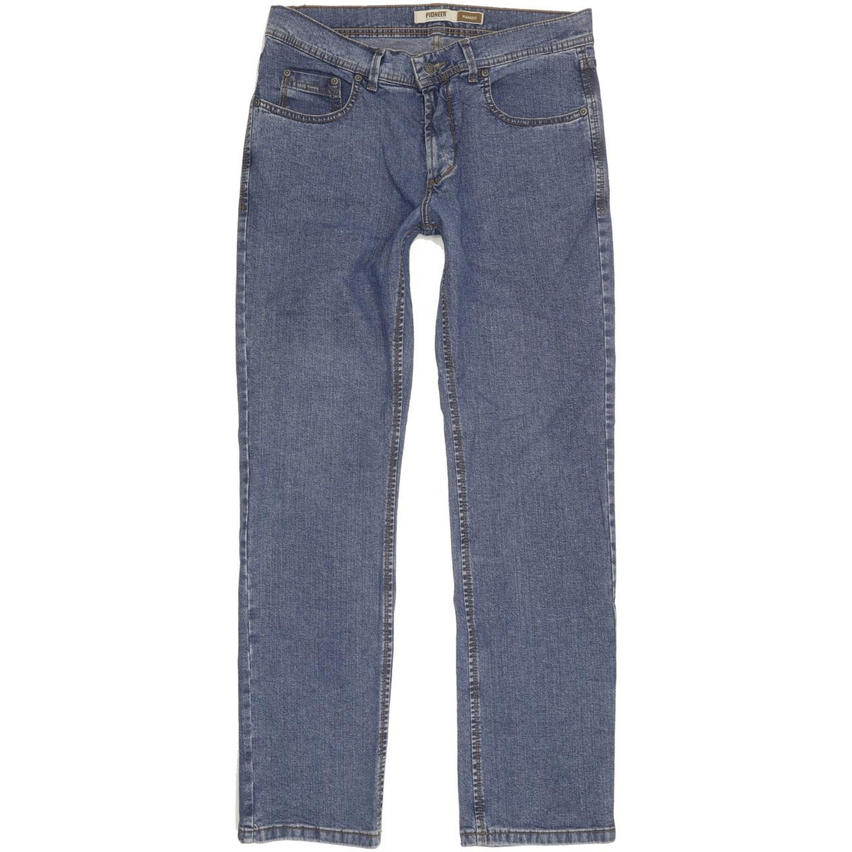 Pioneer Rando Men Blue Straight Regular Stretch Jeans W34 L32