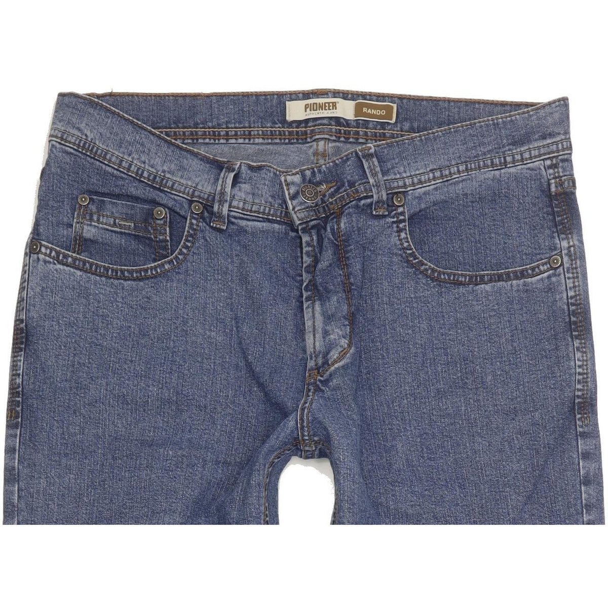 Pioneer Rando Men Blue Straight Regular Stretch Jeans W34 L32