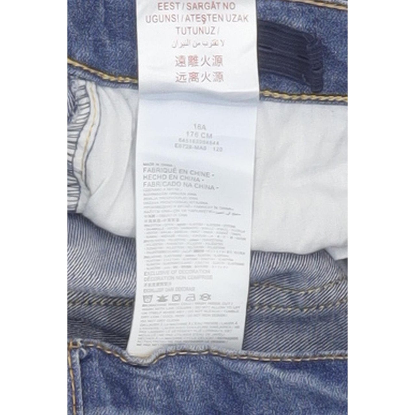 Levi's 512 Kids Blue Tapered Slim Stretch Jeans W28 L31