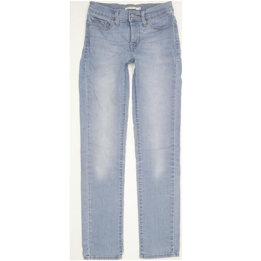 Levi's 312 Shaping Women Blue Straight Slim Stretch Jeans W26 L30