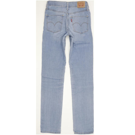 Levi's 312 Shaping Women Blue Straight Slim Stretch Jeans W26 L30
