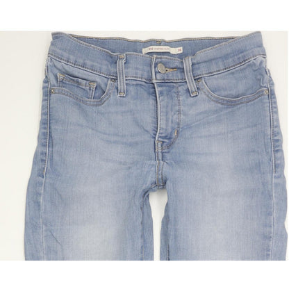Levi's 312 Shaping Women Blue Straight Slim Stretch Jeans W26 L30