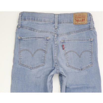 Levi's 312 Shaping Women Blue Straight Slim Stretch Jeans W26 L30