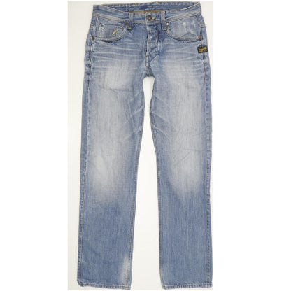 G-Star Attacc Men Blue Straight Slim Jeans W32 L32