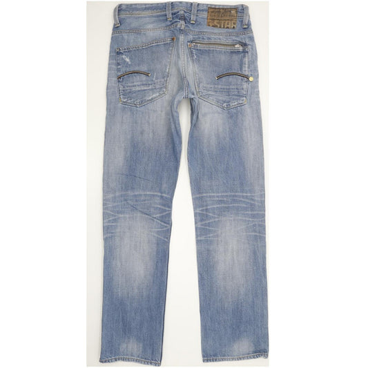 G-Star Attacc Men Blue Straight Slim Jeans W32 L32