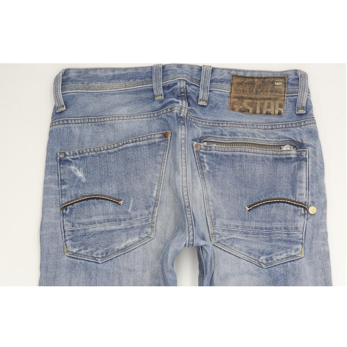 G-Star Attacc Men Blue Straight Slim Jeans W32 L32