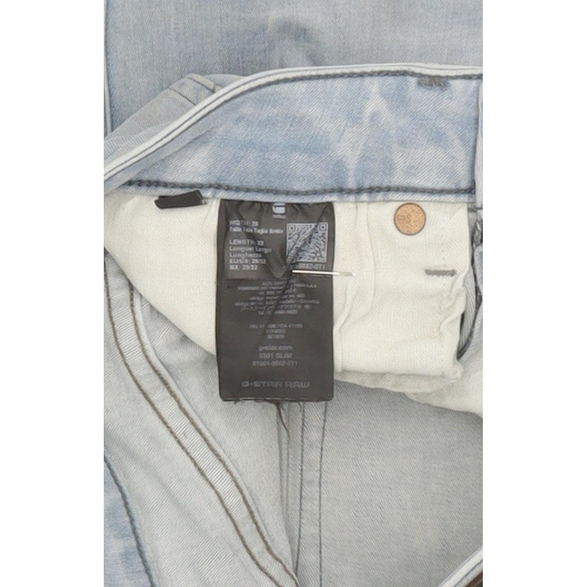 G-Star 3301 Men Blue Skinny Slim Stretch Jeans W29 L31