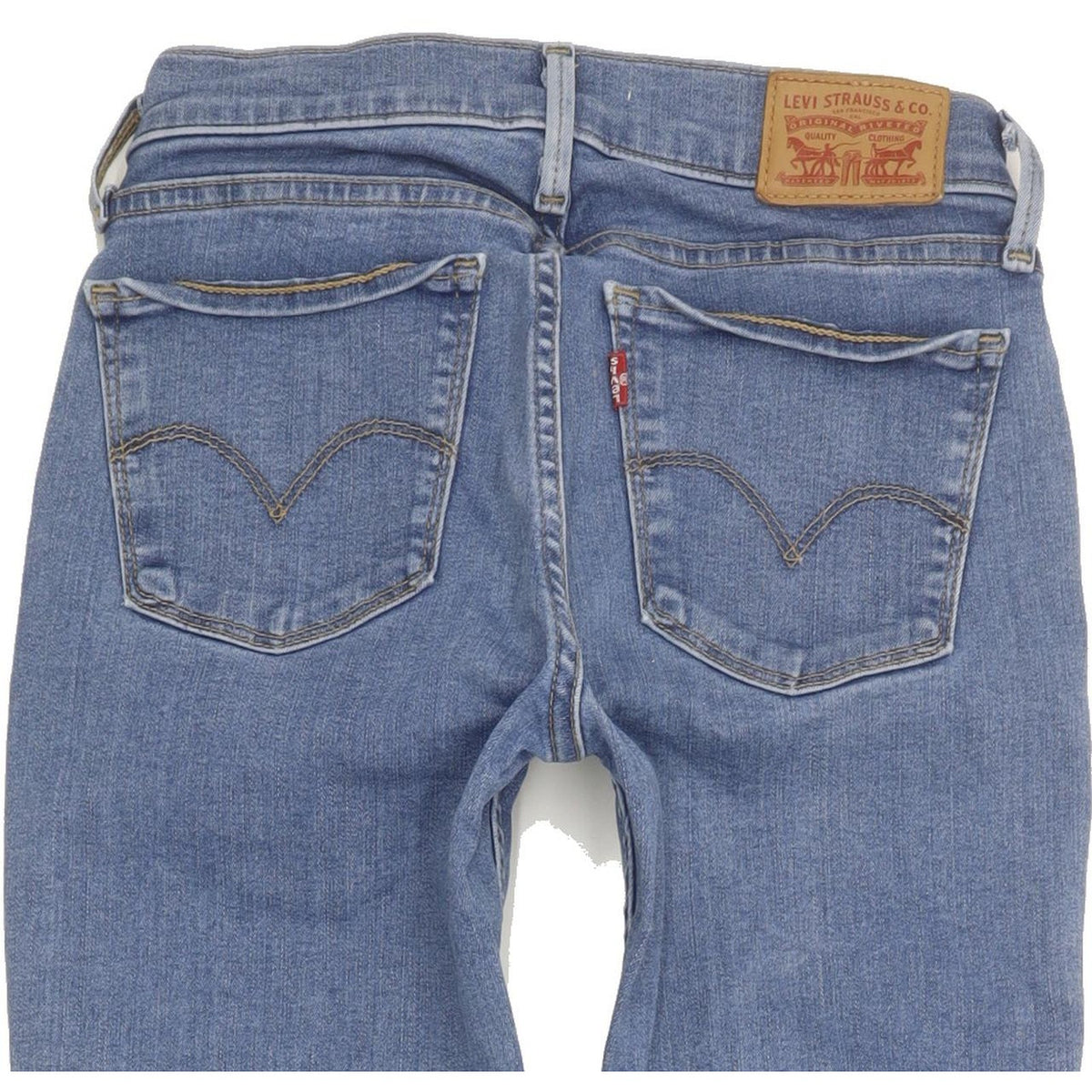 Levi's 710 Super Women Blue Skinny Slim Stretch Jeans W25 L32