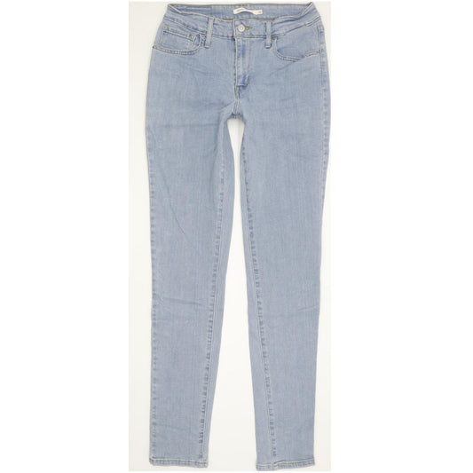 Levi's 721 Women Blue Skinny Slim Stretch Jeans W28 L32