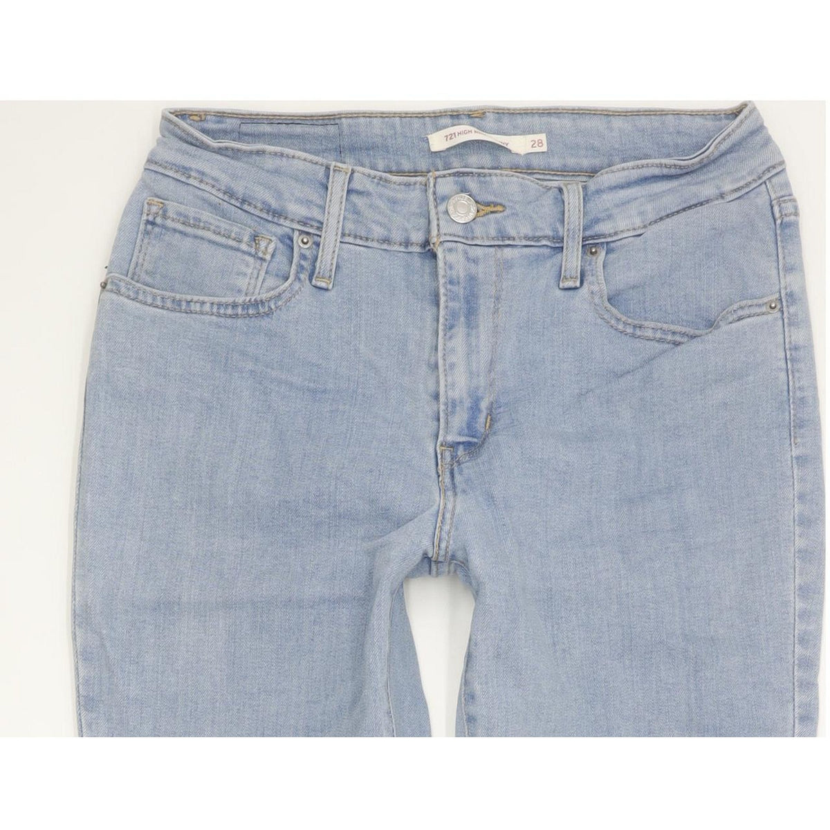 Levi's 721 Women Blue Skinny Slim Stretch Jeans W28 L32