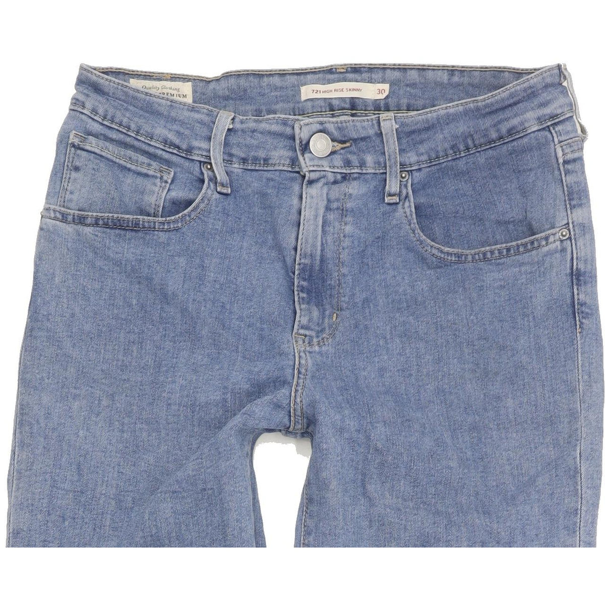 Levi's 721 Women Blue Skinny Slim Stretch Jeans W30 L32
