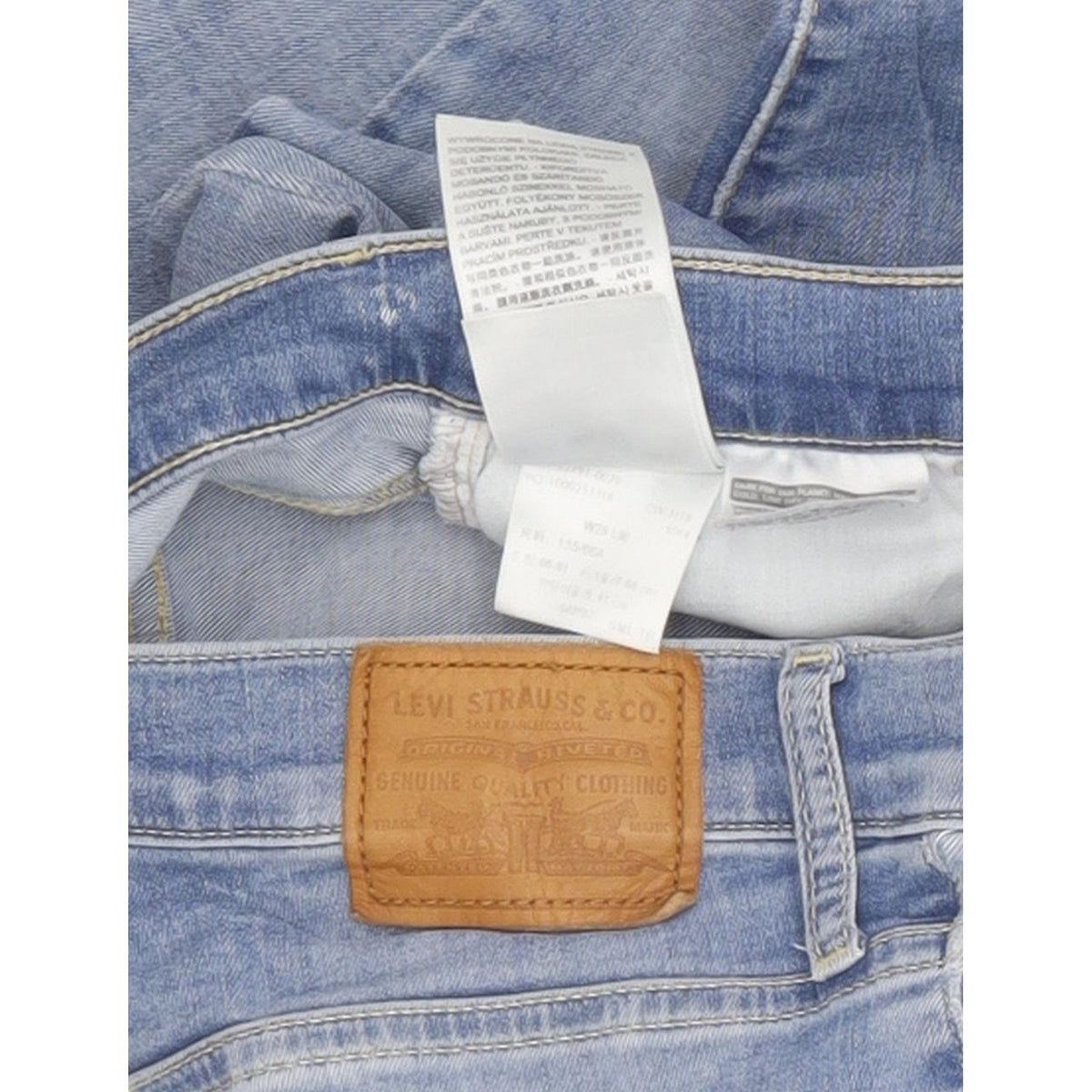Levi's Mile Blue Skinny Slim Stretch Jeans High Waisted W26 L30