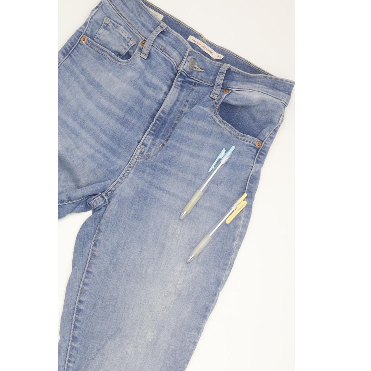 Levi's Mile Blue Skinny Slim Stretch Jeans High Waisted W26 L30