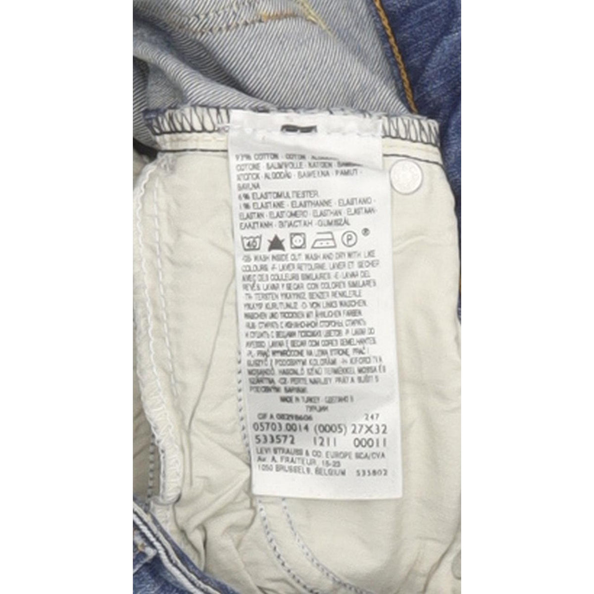 Levi's Demi Curve Women Blue Skinny Slim Stretch Jeans W27 L30