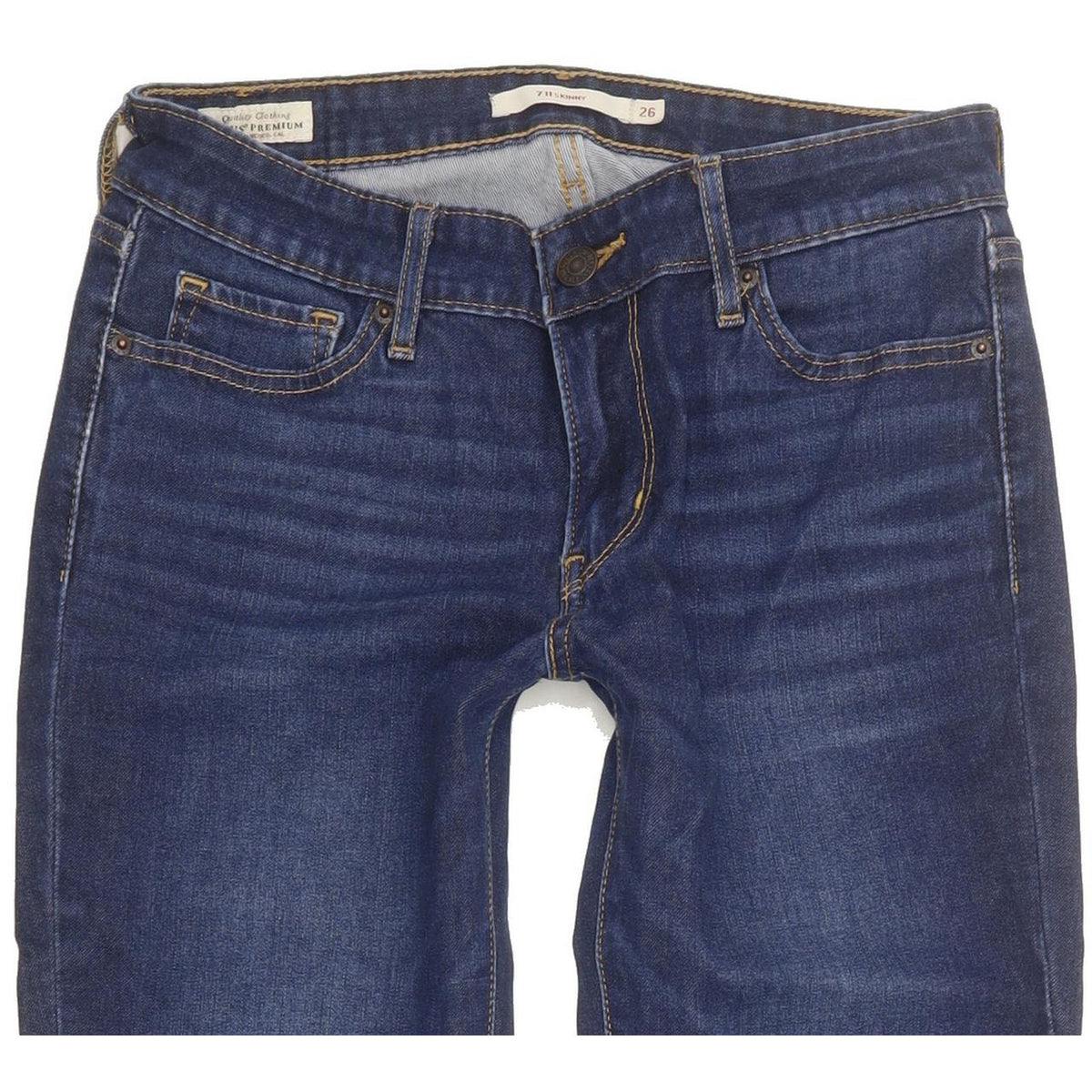 Levi's 711 Women Blue Skinny Slim Stretch Jeans W26 L27
