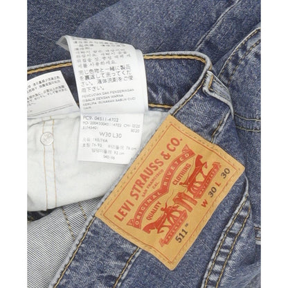 Levi's 511 Men Blue Straight Slim Jeans W30 L29