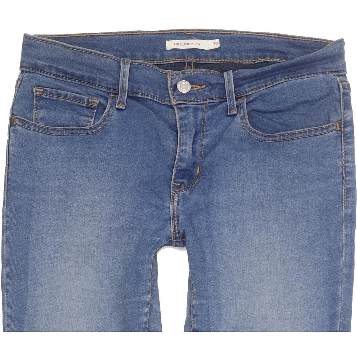 Levi's 710 Super Women Blue Skinny Slim Stretch Jeans W30 L31