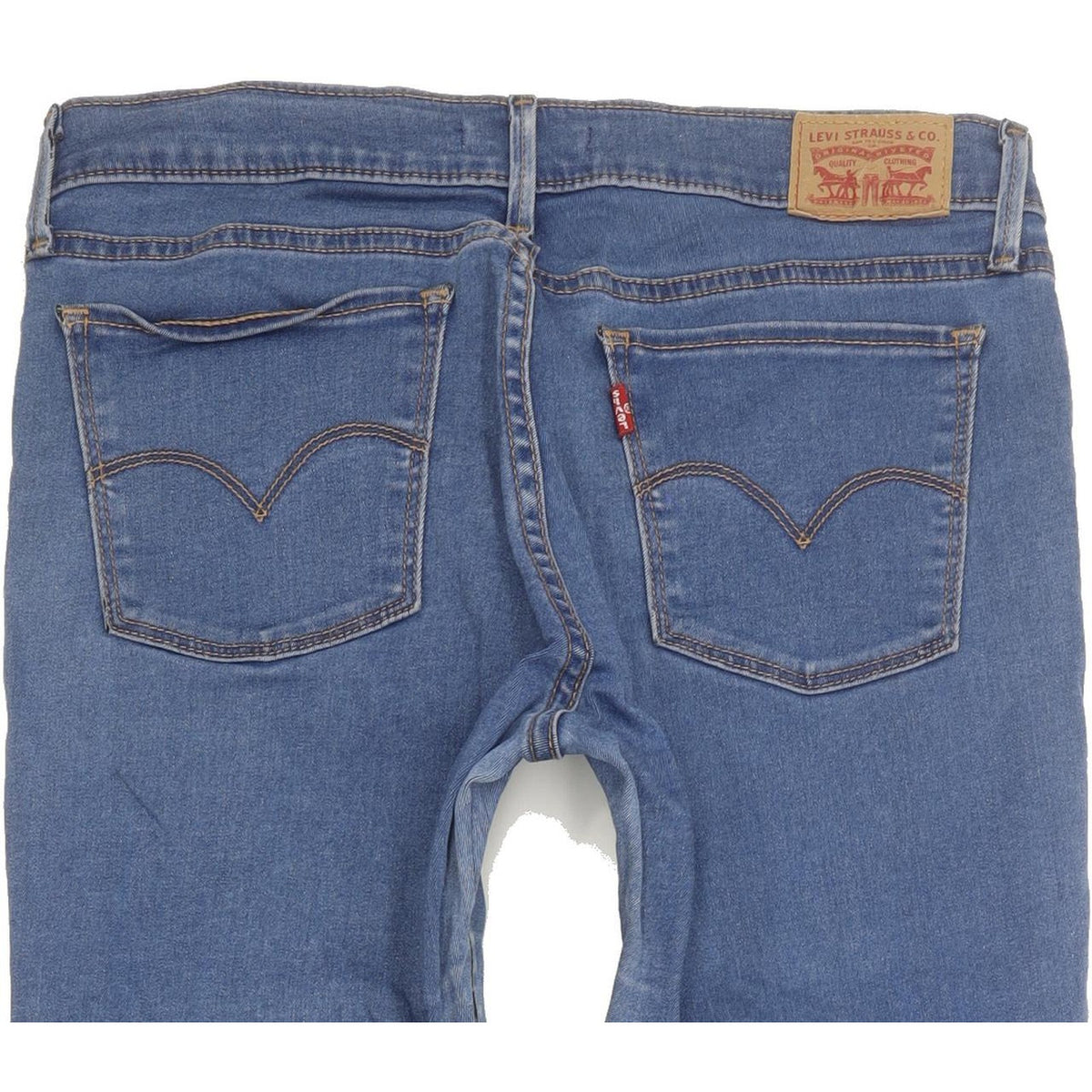 Levi's 710 Super Women Blue Skinny Slim Stretch Jeans W30 L31