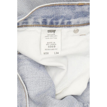 Levi's 505 Men Blue Straight Regular Jeans W38 L33