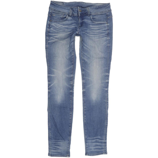 G-Star Lynn Mid Women Blue Skinny Slim Stretch Jeans W29 L31