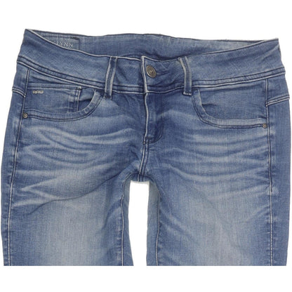 G-Star Lynn Mid Women Blue Skinny Slim Stretch Jeans W29 L31