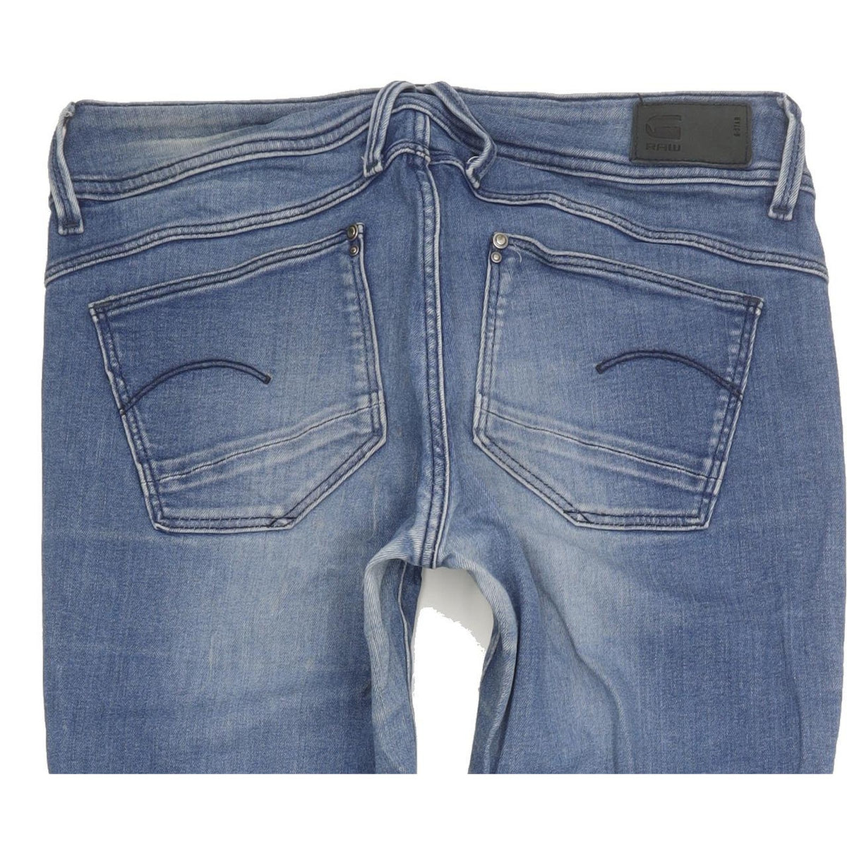 G-Star Lynn Mid Women Blue Skinny Slim Stretch Jeans W29 L31