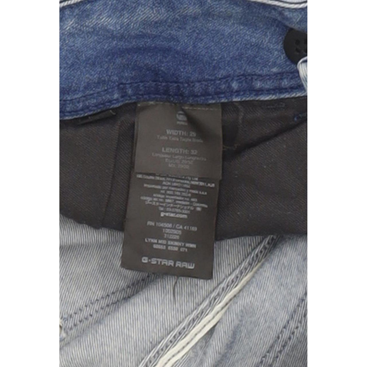 G-Star Lynn Mid Women Blue Skinny Slim Stretch Jeans W29 L31