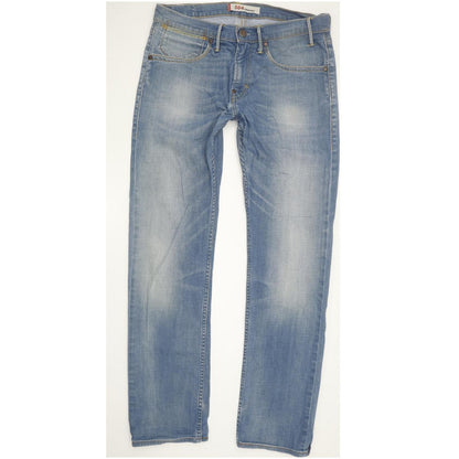 Levi's 504 Men Blue Straight Regular Stretch Jeans W32 L31