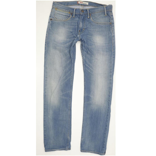 Levi's 504 Men Blue Straight Regular Stretch Jeans W32 L31