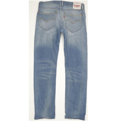 Levi's 504 Men Blue Straight Regular Stretch Jeans W32 L31
