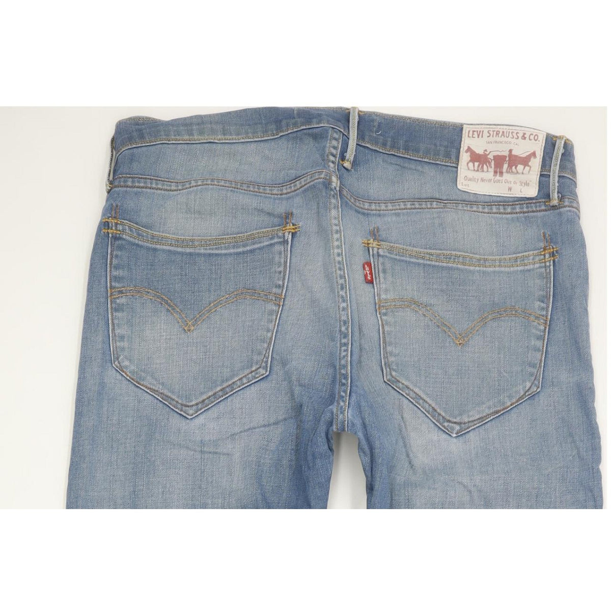 Levi's 504 Men Blue Straight Regular Stretch Jeans W32 L31