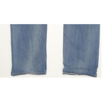 Levi's 504 Men Blue Straight Regular Stretch Jeans W32 L31