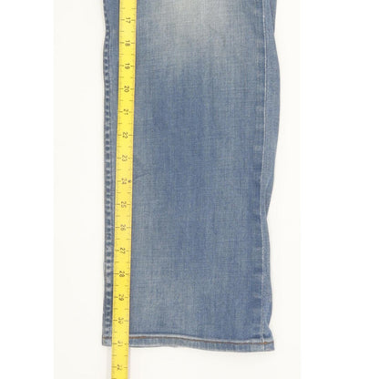 Levi's 504 Men Blue Straight Regular Stretch Jeans W32 L31