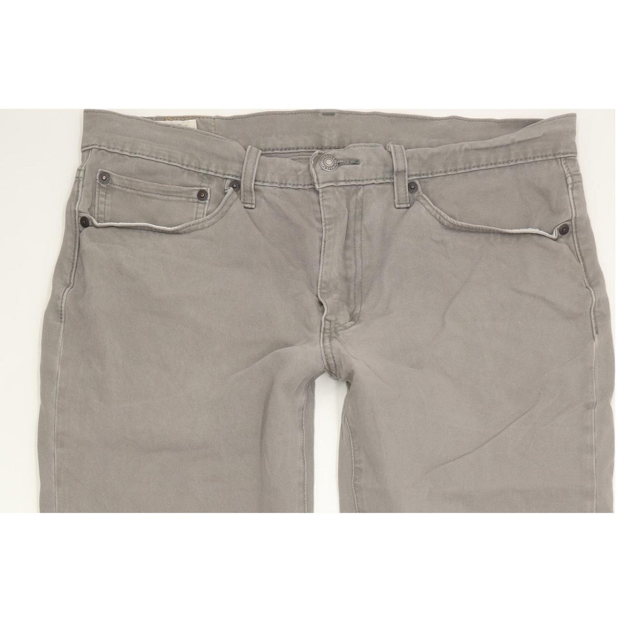 Levi's 511 Men Grey Straight Slim Stretch Jeans W34 L31