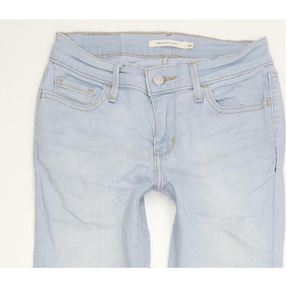 Levi's 710 Super Women Blue Skinny Slim Stretch Jeans W26 L30