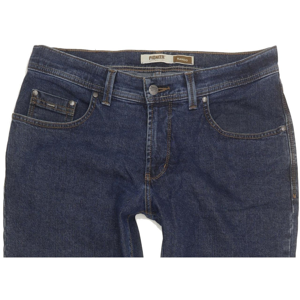 Pioneer Rando Men Blue Straight Regular Stretch Jeans W34 L30
