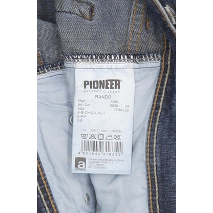 Pioneer Rando Men Blue Straight Regular Stretch Jeans W34 L30