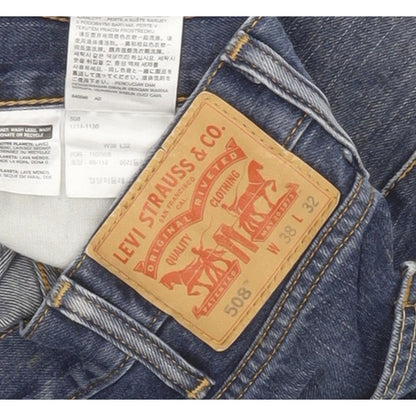 Levi's 508 Men Blue Straight Slim Jeans W38 L29
