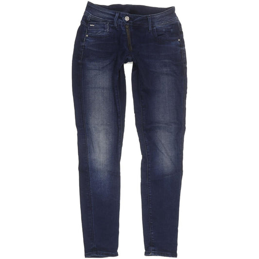 G-Star Lynn Zip Women Navy Skinny Slim Stretch Jeans W29 L31