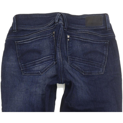 G-Star Lynn Zip Women Navy Skinny Slim Stretch Jeans W29 L31