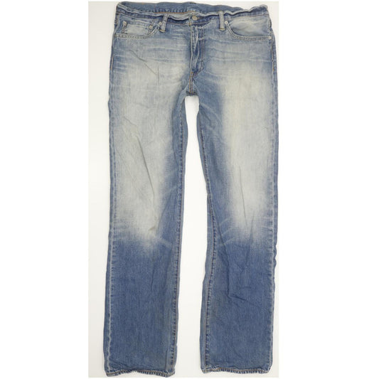 Levi's 504 Men Blue Straight Regular Jeans W36 L34