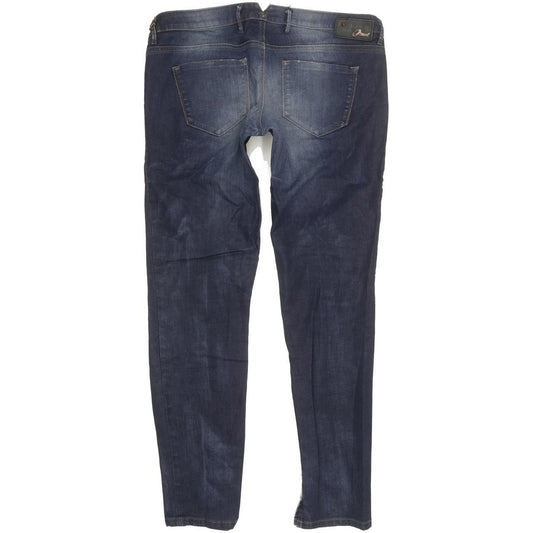 Diesel Cherick 0884I Women Blue Tapered Slim Stretch Jeans W31 L32